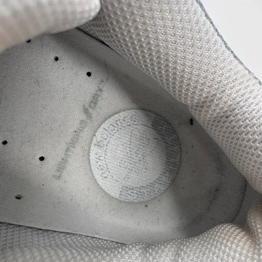 New Balance 855 Women's 8 Roll Bar White Blue Leather Walking Shoes - Picture 12 of 13